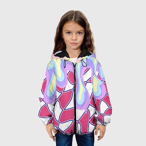 Детская куртка Rainbow illusion / 3D-Черный – фото 3