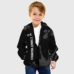 Куртка с капюшоном детская Counter-Strike 2 glitch на темном фоне по-вертикал, цвет: 3D-черный — фото 2