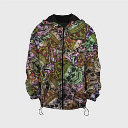 Детская куртка Череп с короной паттерн