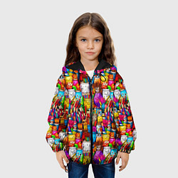 Куртка с капюшоном детская Набор художника, цвет: 3D-черный — фото 2