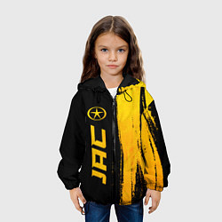 Куртка с капюшоном детская JAC - gold gradient по-вертикали, цвет: 3D-черный — фото 2