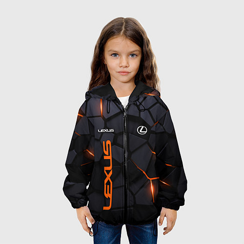 Детская куртка Lexus - плиты с эффектом свечения / 3D-Черный – фото 3