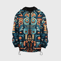 Детская куртка Симметричный абстрактный паттерн в ацтекском стиле