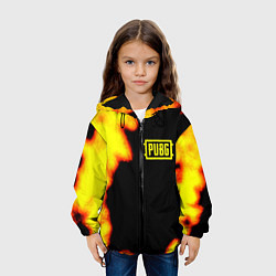 Куртка с капюшоном детская PlayerUnknowns Battlegrounds fire, цвет: 3D-черный — фото 2