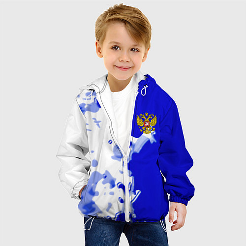 Детская куртка Россия спортивная коллекция 2023 / 3D-Белый – фото 4