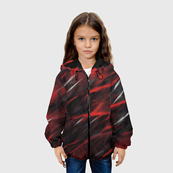 Куртка с капюшоном детская Красный шторм, цвет: 3D-черный — фото 2
