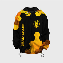 Куртка с капюшоном детская Dead Space - gold gradient вертикально, цвет: 3D-черный