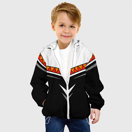 Детская куртка Индейские мотивы в наши дни / 3D-Белый – фото 4