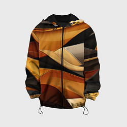 Детская куртка Желтая и черная абстракция