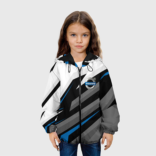 Детская куртка Volvo - blue sport / 3D-Черный – фото 3