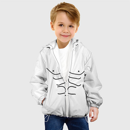 Детская куртка Качок / 3D-Белый – фото 4
