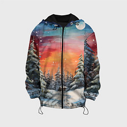 Детская куртка Заснеженная радость нового года