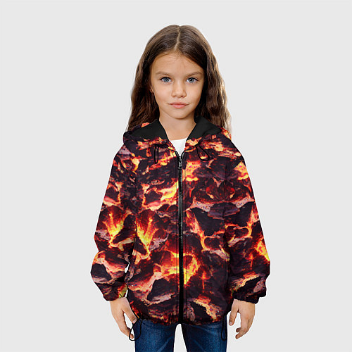 Детская куртка Бурлящая лава / 3D-Черный – фото 3