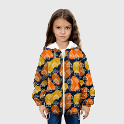 Куртка с капюшоном детская Волшебные мотыльки, цвет: 3D-белый — фото 2