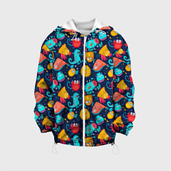 Детская куртка Мультяшные цветные монстрики