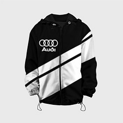 Куртка с капюшоном детская Audi sport line, цвет: 3D-черный