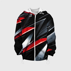 Детская куртка Red black abstract