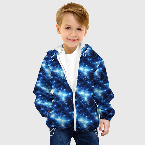 Детская куртка Cosmic neon boom / 3D-Белый – фото 4
