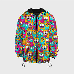 Детская куртка Разноцветные совы