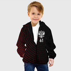 Куртка с капюшоном детская Точки: Ростовская область, цвет: 3D-черный — фото 2