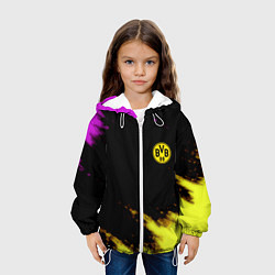 Куртка с капюшоном детская Borussia Dortmund sport, цвет: 3D-белый — фото 2