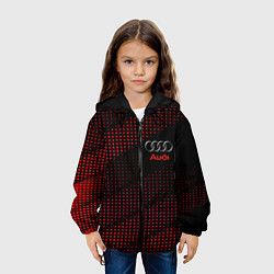 Куртка с капюшоном детская Audi sportdot, цвет: 3D-черный — фото 2
