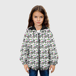 Куртка с капюшоном детская Паттерн детский со Змеем Горынычем, цвет: 3D-черный — фото 2