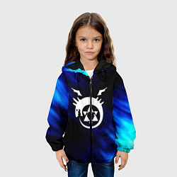 Куртка с капюшоном детская Fullmetal Alchemist soul, цвет: 3D-черный — фото 2