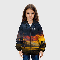 Куртка с капюшоном детская STALKER 2 осеняя дорога, цвет: 3D-черный — фото 2