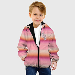 Куртка с капюшоном детская Рука-Вещь: текстура свитера Энид из сериала Уэнсде, цвет: 3D-черный — фото 2