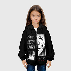 Куртка с капюшоном детская Commandments of Carthenon Temple, цвет: 3D-черный — фото 2