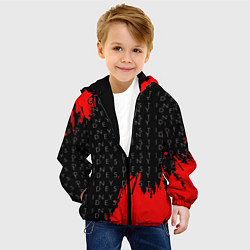 Куртка с капюшоном детская Дестини паттерн шутер краски, цвет: 3D-черный — фото 2