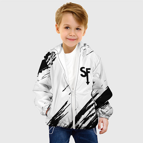 Детская куртка Sally Face краски инди гейм / 3D-Белый – фото 4