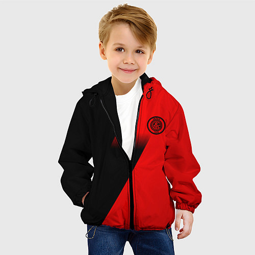 Детская куртка Inter geometry red sport / 3D-Черный – фото 4