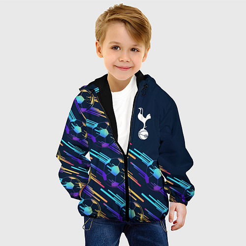Детская куртка Tottenham градиентные мячи / 3D-Черный – фото 4