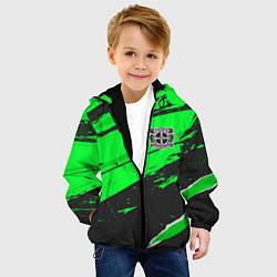 Куртка с капюшоном детская Bayer 04 sport green, цвет: 3D-черный — фото 2