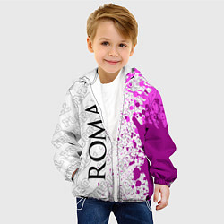 Куртка с капюшоном детская Roma pro football по-вертикали, цвет: 3D-белый — фото 2