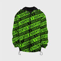 Детская куртка Juventus green pattern sport