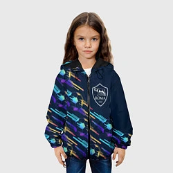 Куртка с капюшоном детская Roma градиентные мячи, цвет: 3D-черный — фото 2