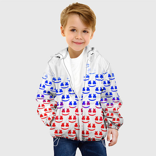 Детская куртка Marshmello russia color / 3D-Белый – фото 4