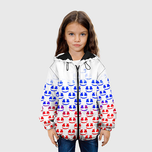 Детская куртка Marshmello russia color / 3D-Черный – фото 3