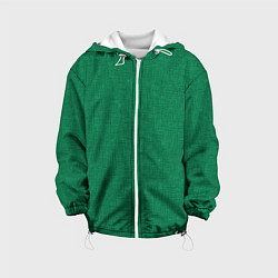Детская куртка Текстура зелёный однотонный