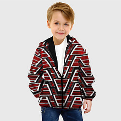 Куртка с капюшоном детская Техно броня красная, цвет: 3D-черный — фото 2