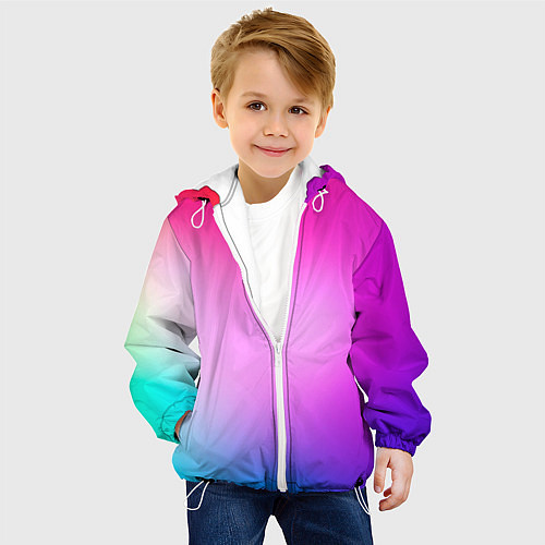 Детская куртка Colorful gradient / 3D-Белый – фото 4