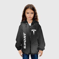Куртка с капюшоном детская Tesla sport carbon, цвет: 3D-черный — фото 2
