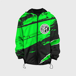 Куртка с капюшоном детская Inter sport green, цвет: 3D-черный