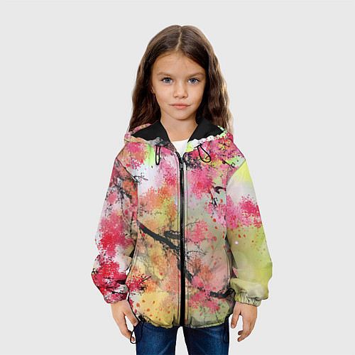 Детская куртка Japan sakura / 3D-Черный – фото 3