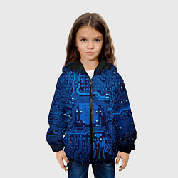 Куртка с капюшоном детская Текстолит, цвет: 3D-черный — фото 2