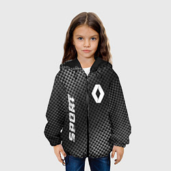 Куртка с капюшоном детская Renault sport carbon, цвет: 3D-черный — фото 2