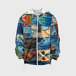 Детская куртка Vanguard denim patchwork - ai art